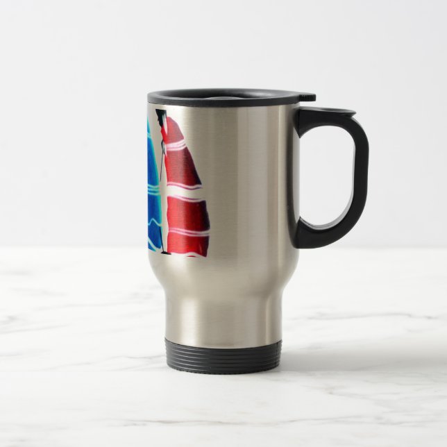 Caneca Térmica Felizes Pessoas Maasai Guerreiros Andando Impressã (Direita)