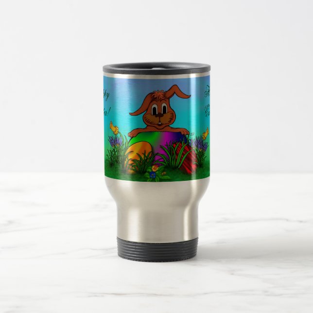Caneca Térmica Felz pascoa! Coelho páscoa (Centro)
