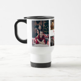 Caneca Térmica Feriado de Colagem de Fotografias com 6 Nomes de F