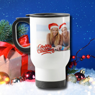 Caneca Térmica Feriado de Natal Merry Beach