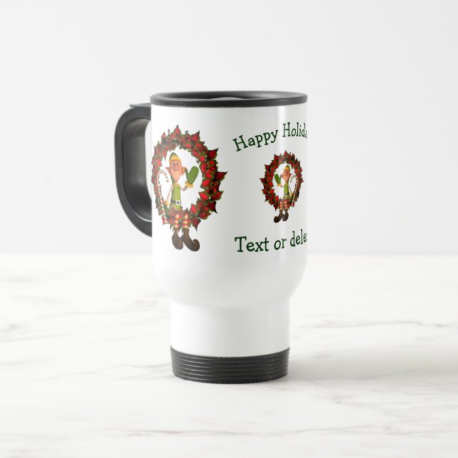 Caneca Térmica Feriado de Natal Personalizado Engraçado (Frente Esquerda)