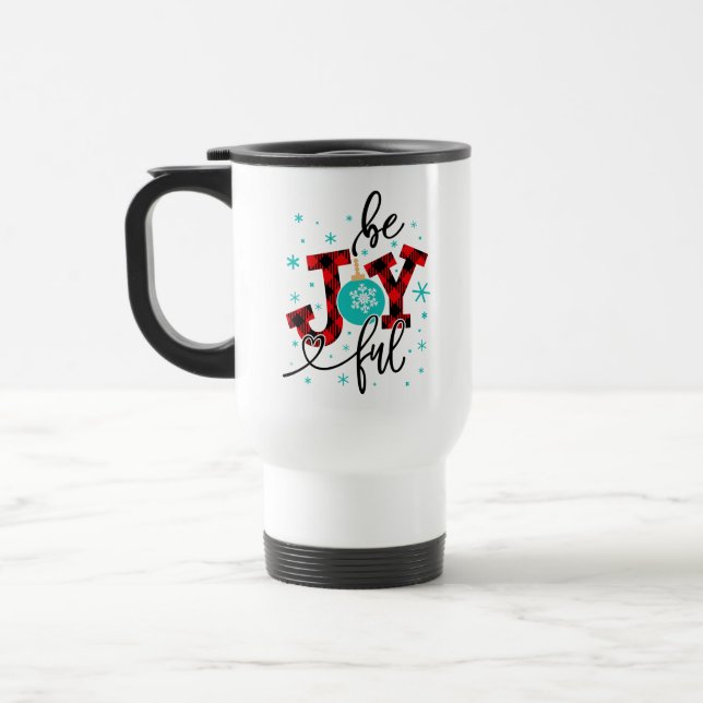 Caneca Térmica Férias de Natal Sejam Jovens Modernos Invernos (Esquerda)
