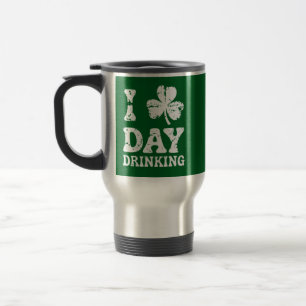 Caneca Térmica Festa engraçada do Dia de São Patrício Bebida engr