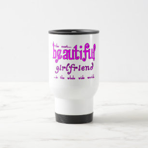 Caneca Térmica Festas de Natal dos aniversários: Namorada bonito