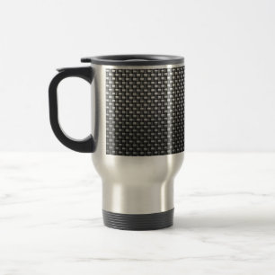 Caneca Térmica Fibra detalhada do carbono Textured