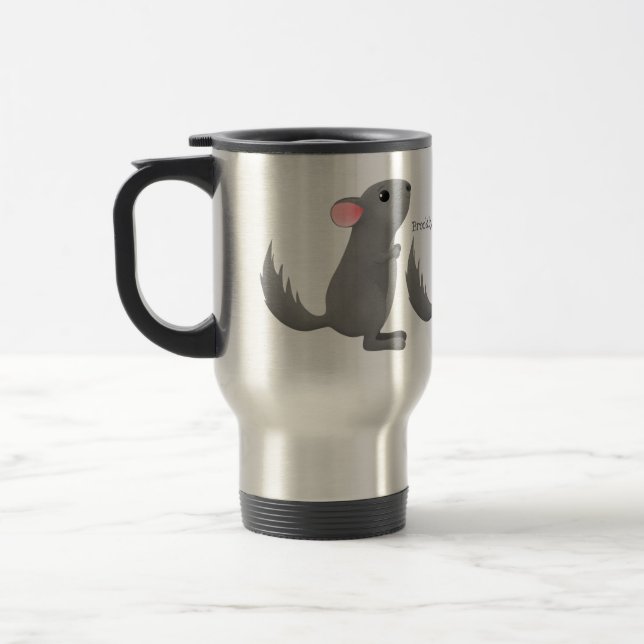 Caneca Térmica Figura de desenho animado da cinza chinesa (Esquerda)