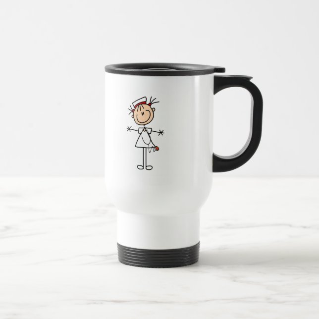 Caneca Térmica Figura fêmea branca presentes da vara da (Direita)