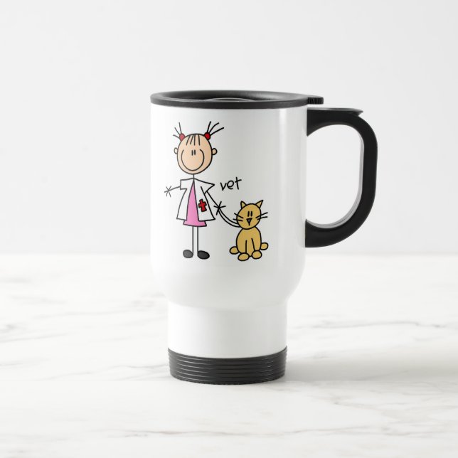 Caneca Térmica Figura veterinária da vara (Direita)