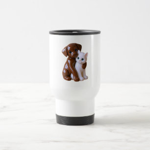 Caneca Térmica Figurinha de cachorro e gato