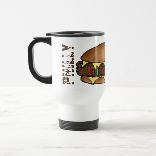 Caneca Térmica Filadélfia PA Filadélfia Comida de sanduíche de bi (Esquerda)