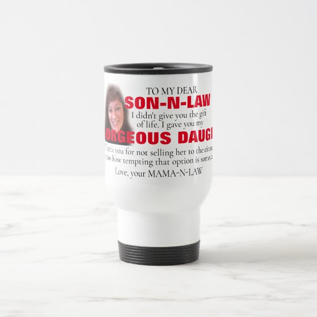 Caneca Térmica Filho Engraçado da Lei (Centro)