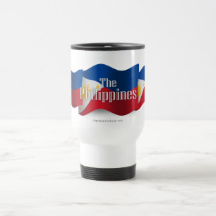 Caneca Térmica Filipinas que acenam a bandeira
