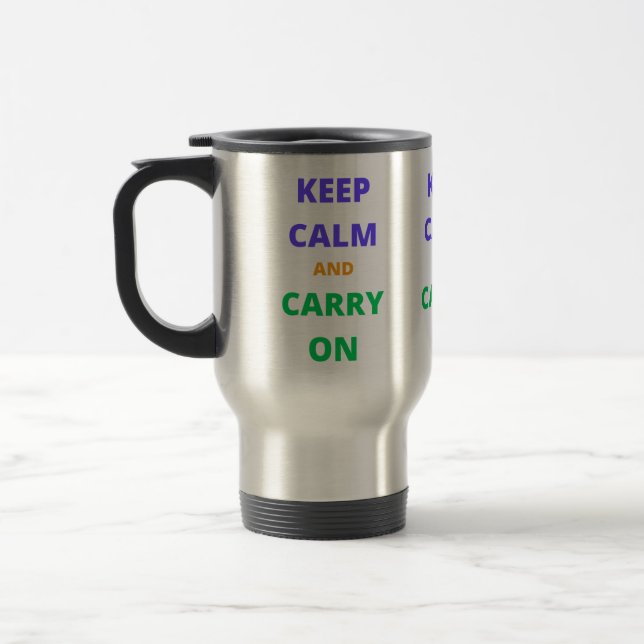Caneca Térmica Fique Calmo E Continue (Esquerda)