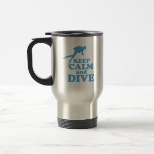 Caneca Térmica Fique calmo e mergulhe