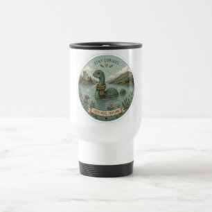 Caneca Térmica Fique Curioso Aconchegante Críptido Nessie Monstro