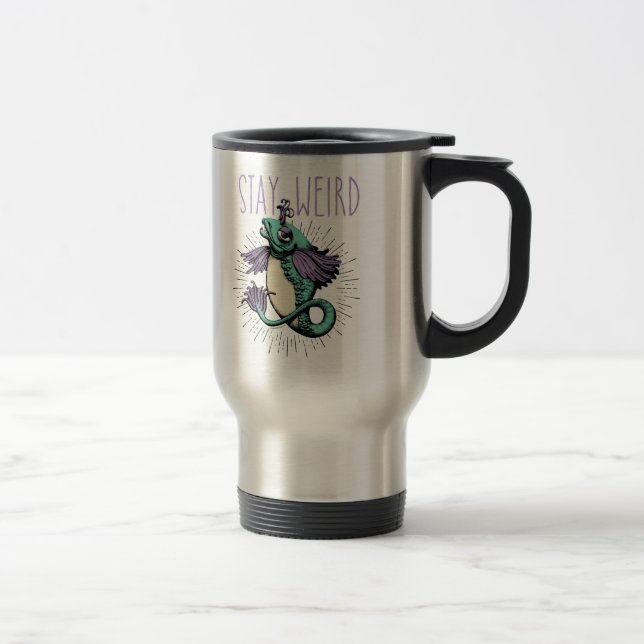 Caneca Térmica Fique estranho (Direita)