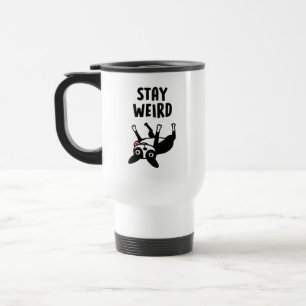 Caneca Térmica Fique Estranho, Engraçado, Boston Terrier Dog