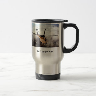 Caneca Térmica Firehawk através das nuvens, fogo do condado do L