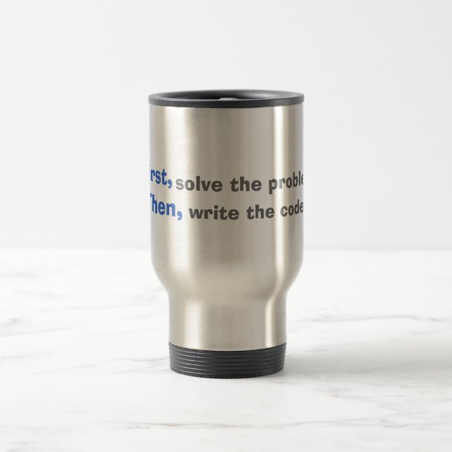 Caneca Térmica First, solve the problem. Then, write the code. (Centro)