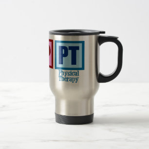 Caneca Térmica Fisioterapeuta do amor da paz