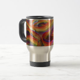 Caneca Térmica fita de arco-íris cascata gerada pelo Gemini