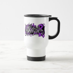 Caneca Térmica Fita do jardim da esperança do câncer de pâncre