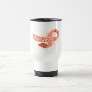 Caneca Térmica Fita uterina do sobrevivente de câncer