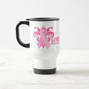 Caneca Térmica Fitas cor-de-rosa cada dia