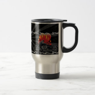 Caneca Térmica Flaming Love Biker Mug