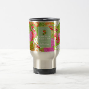 Caneca Térmica Flamingo Garden Verde Brilhante