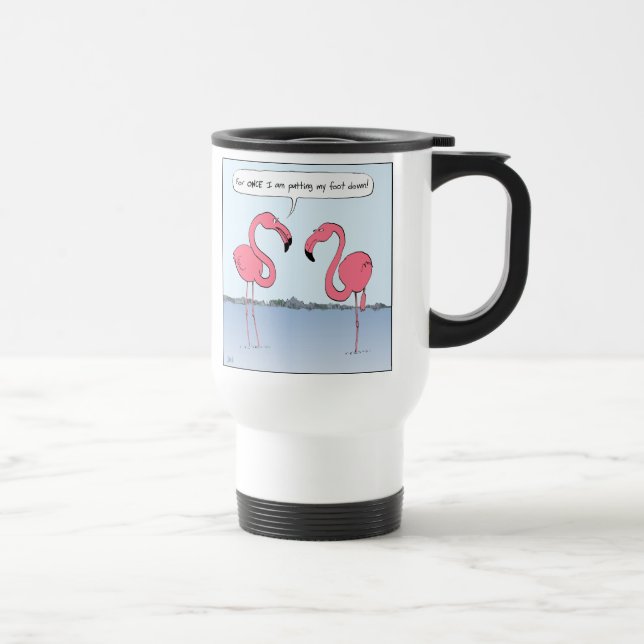 Caneca Térmica Flamingos Rosa (Direita)