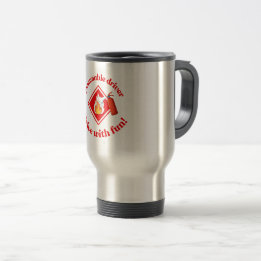 Caneca Térmica Flammable Driver Trucker Gift | Funny ADR Hazmat