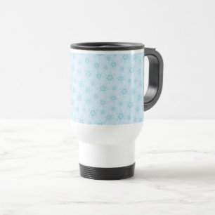 Caneca Térmica Flocos de neve, Azul de gelo, Flocos de neve gelad