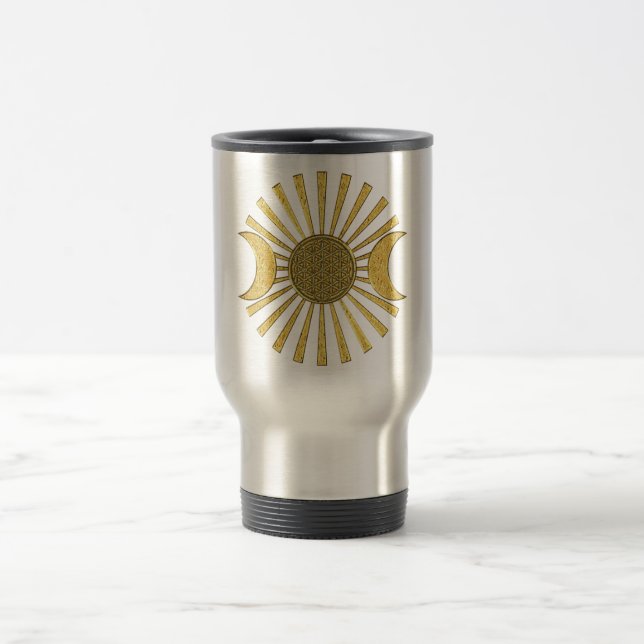 Caneca Térmica Flor da vida com lua (Centro)