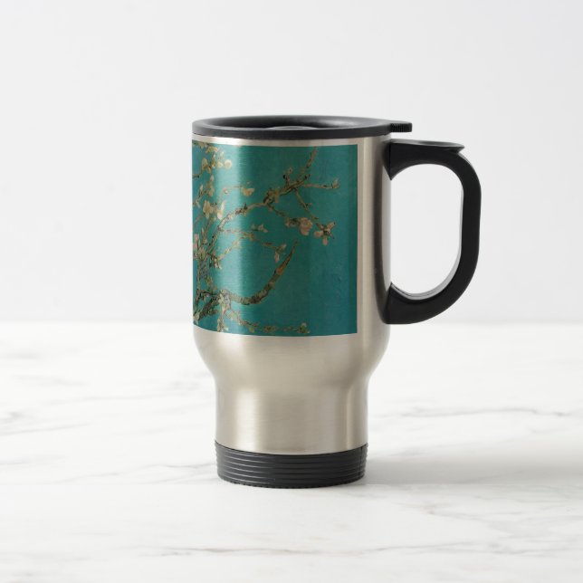 Caneca Térmica Flor de Amêndoa de Van gogh (Direita)