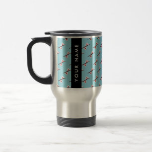 Caneca Térmica Flor de Cerejeira, Sakura Rosa, Seu Nome