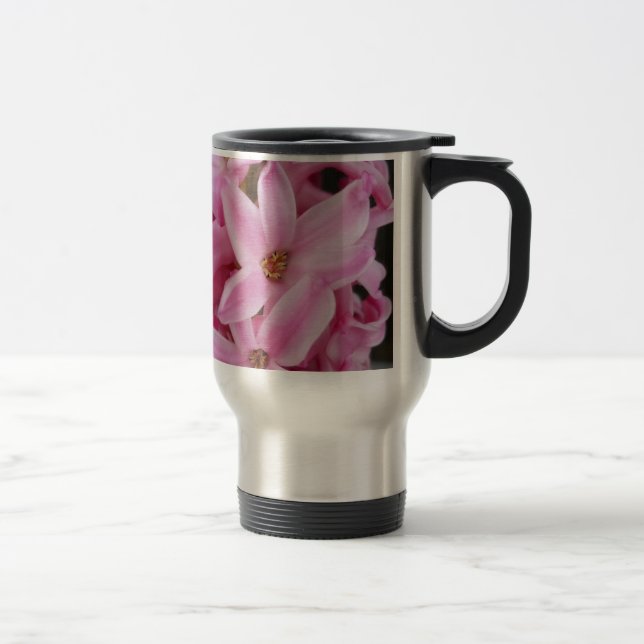 Caneca Térmica flor de jacinto rosa (Direita)