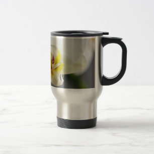 Caneca Térmica Flor de Orquídea Branca