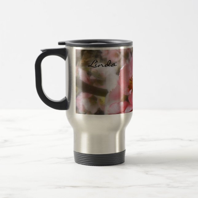 Caneca Térmica Flor Personalizado (Esquerda)