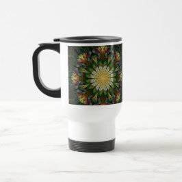 Caneca Térmica Flor Quilado