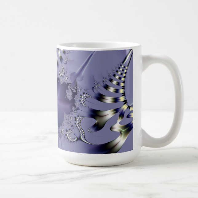 Caneca Térmica Flor Roxo (Direita)