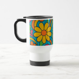 CANECA TÉRMICA " FLORAL CAFÉ MUG"