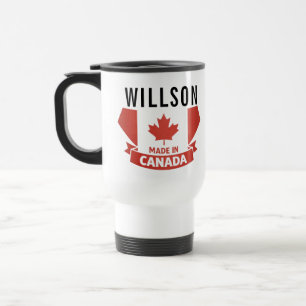 Caneca Térmica Floral Dia do Canadá Fofo Canadense
