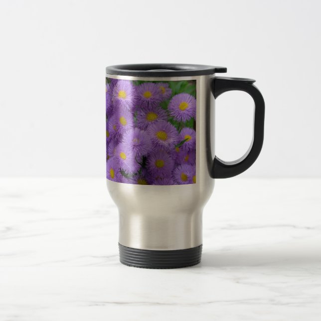 Caneca Térmica Floral Roxa (Direita)