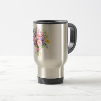 Caneca Térmica Flores