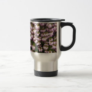 Caneca Térmica Flores de couro roxo