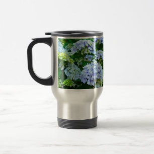Caneca Térmica Flores de Hydrangea Blue Summer Mugs