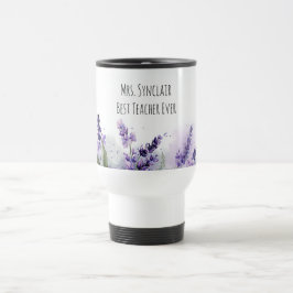 Caneca Térmica Flores de Lavanda Personalizadas Agradecimento aos