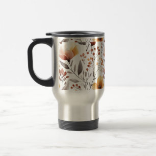 Caneca Térmica Flores Sublimação do Padrão Floral- 95653
