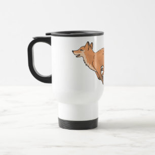 Caneca Térmica Floresta de Raposa Animal Festa de Escritório Chuv